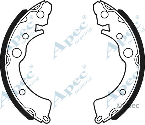 APEC BRAKING Комплект тормозных колодок SHU368